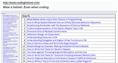 Desktop Screenshot of codinghelmet.com